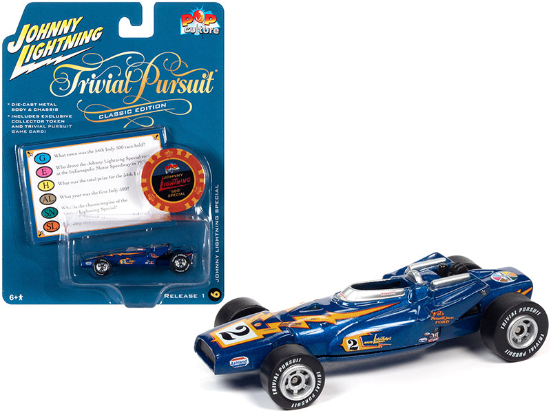Johnny Lightning Special Blue Diecast Model Car/Truck Set
