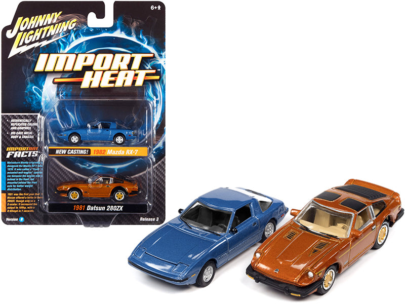 1982 Mazda RX-7 Blue Diecast Model Car