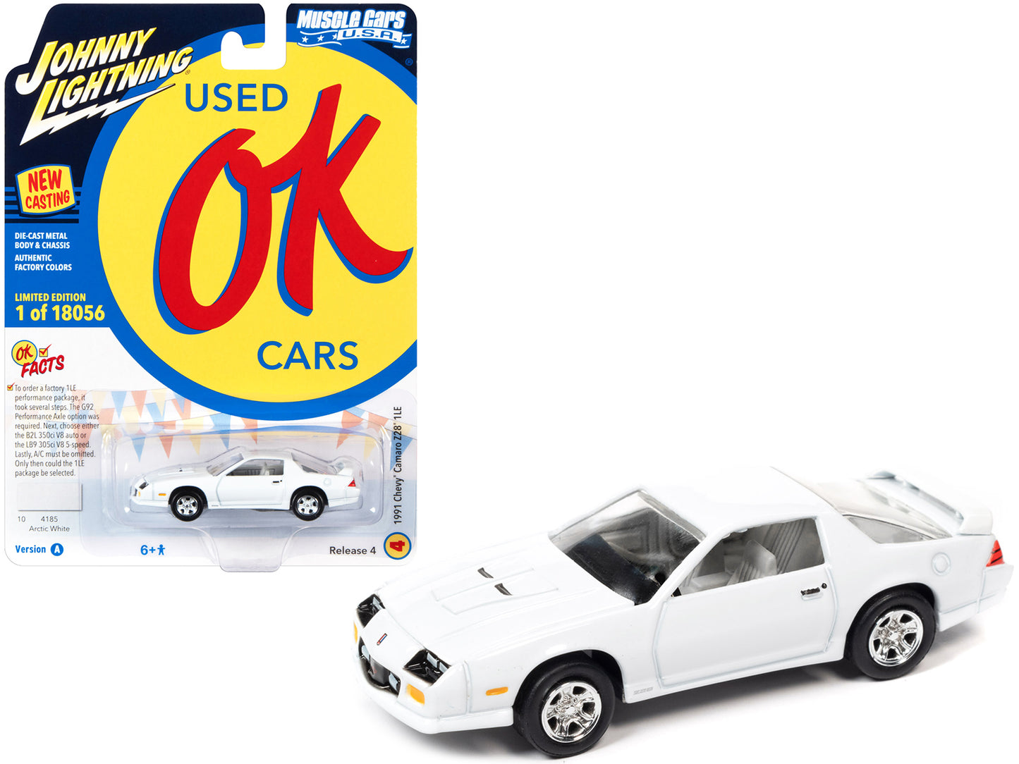 1991 Chevrolet Camaro Z28 White Diecast Model Car