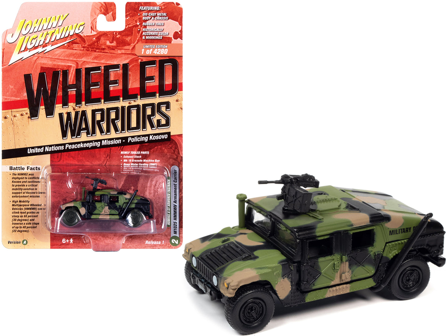 Humvee 4-CT Armo Camouflage Diecast Model Car
