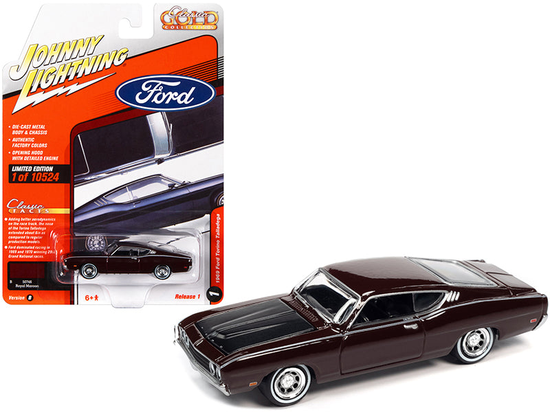1969 Ford Torino Talladega Red Diecast Model Car