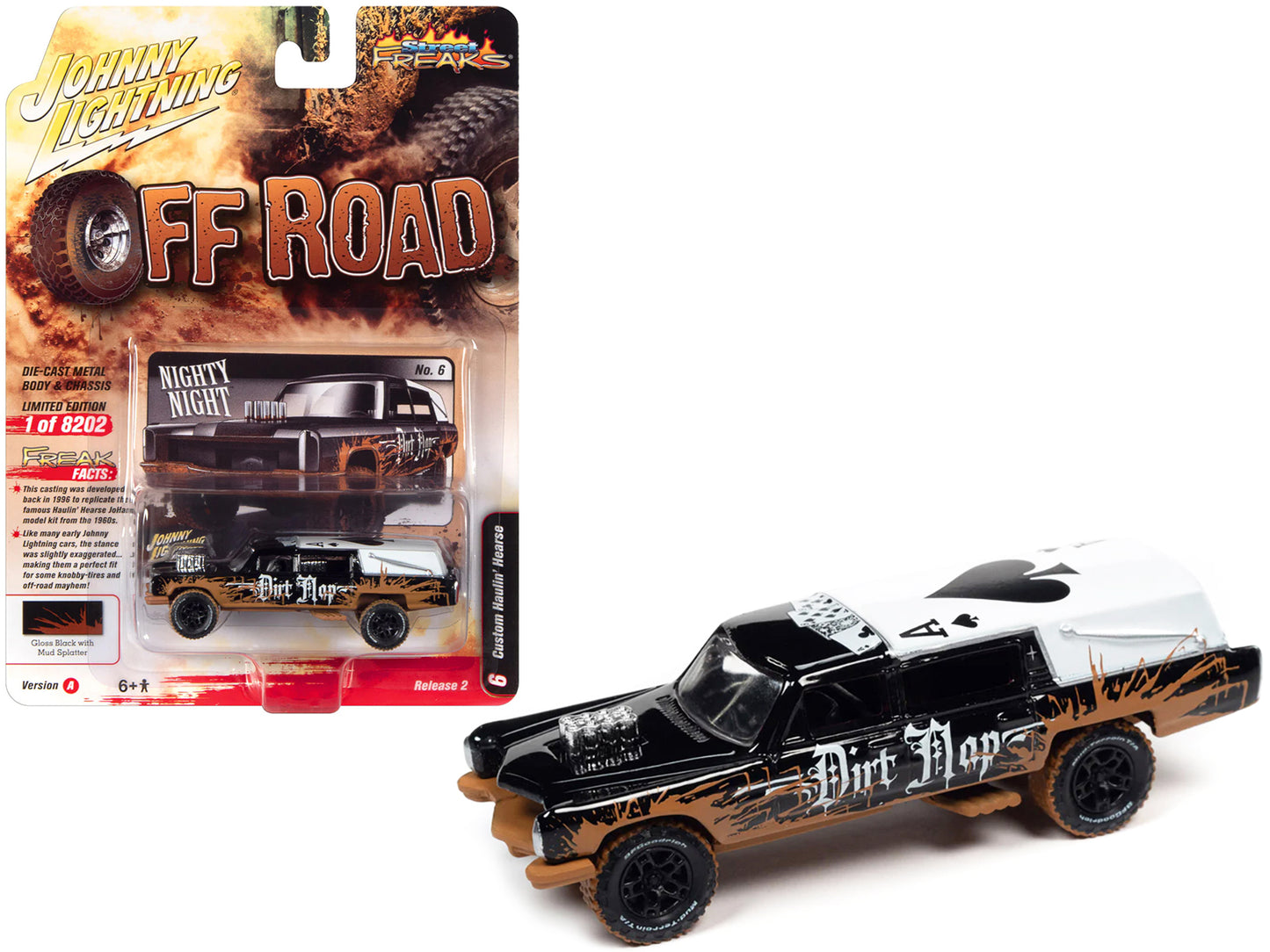 Haulin' Hearse Custom Black Diecast Model Car