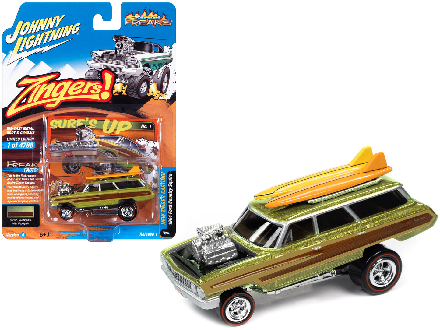 1964 Ford Country Squire Green Diecast Model Car