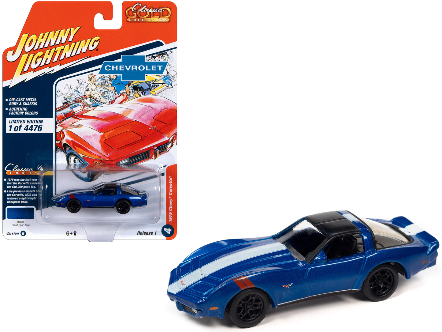 1979 Chevrolet Corvette Grand Blue Diecast Model Car