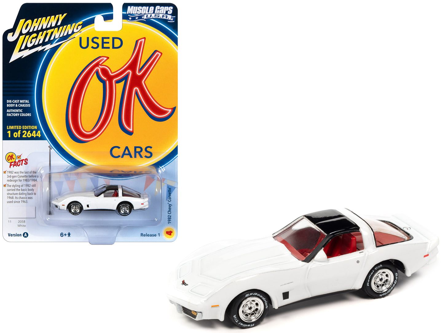 1982 Chevrolet Corvette White Diecast Model Car