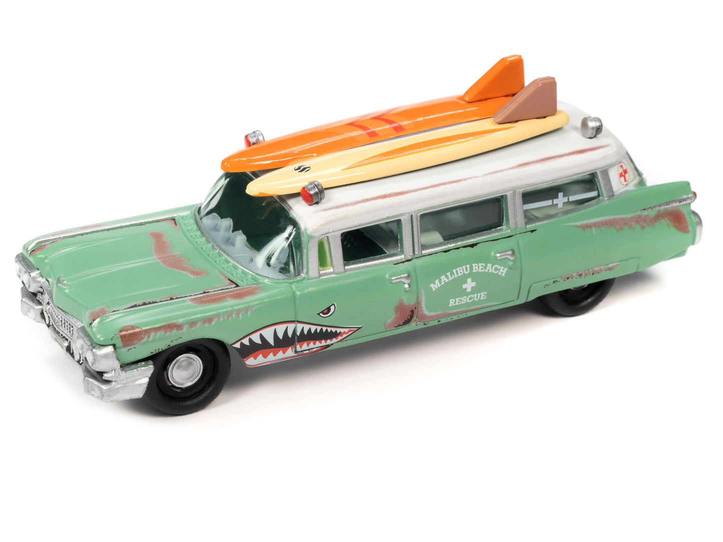 1950 Mercury Woody Wagon Black Diecast Model Ambulance Fire & Rescue