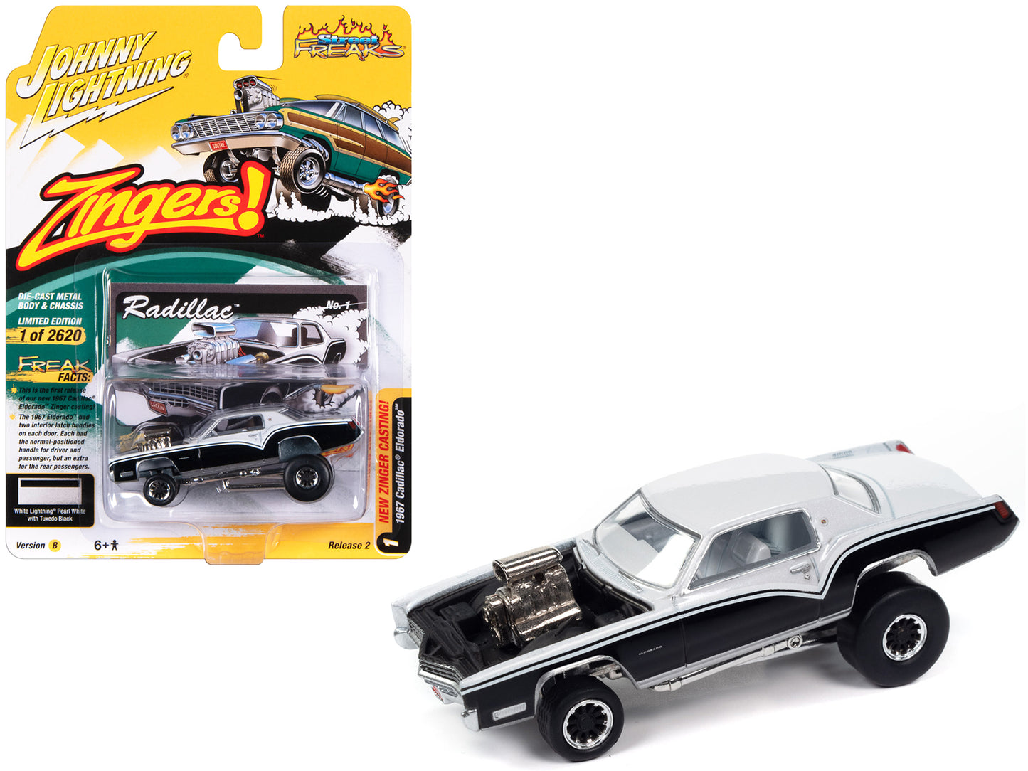1967 Cadillac Eldorado White Diecast Model Car