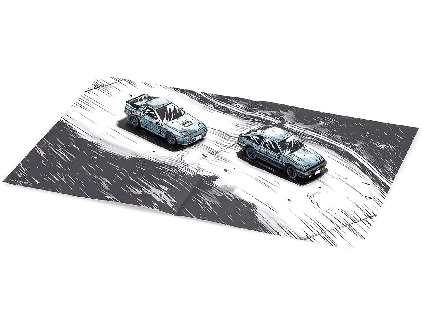 Brand new 1/64 scale diecast car models of Initial D 3 Car Set with Manga-Style Display Backgrounds die cast model cars by Kyosho.
Brand ne