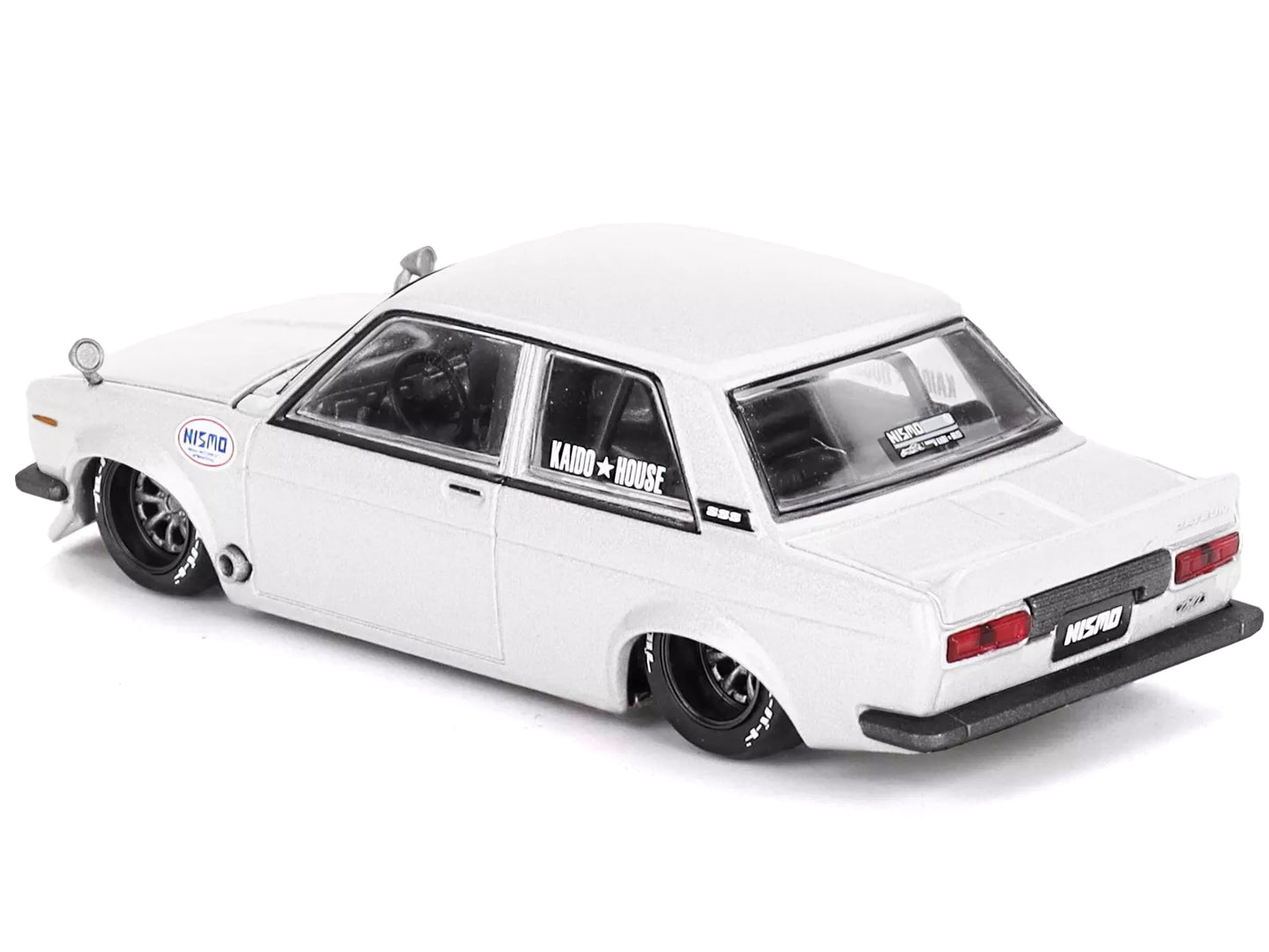 Datsun 510 Street Nismo V2 1:64 Scale White Diecast Model Car