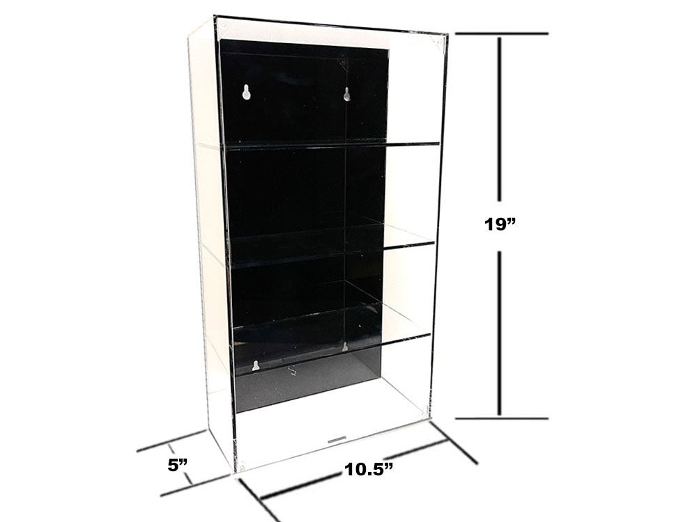 Showcase 4 Car Black Model Wall Mount Display Case