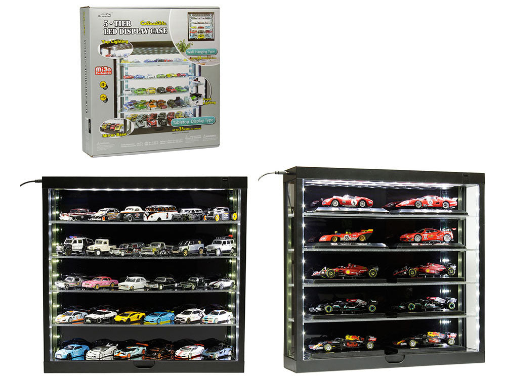 Showcase Wall Black Model Wall Mount Display Case