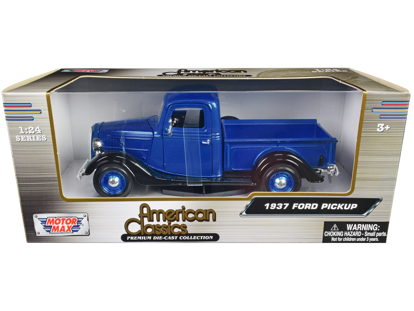 1937 Ford Blue Diecast Model Pickup Truck