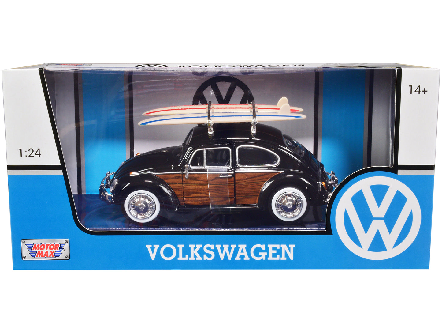 1966 Volkswagen Beetle Black Diecast Model Car