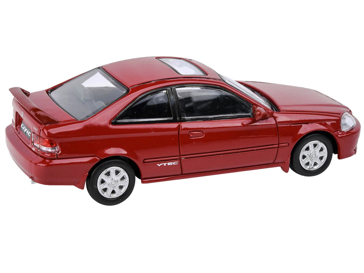 Brand new 1/64 scale diecast car model of 1999 Honda Civic Si Milano Red with Sun Roof die cast model car by Paragon.
Brand new box.
Detai