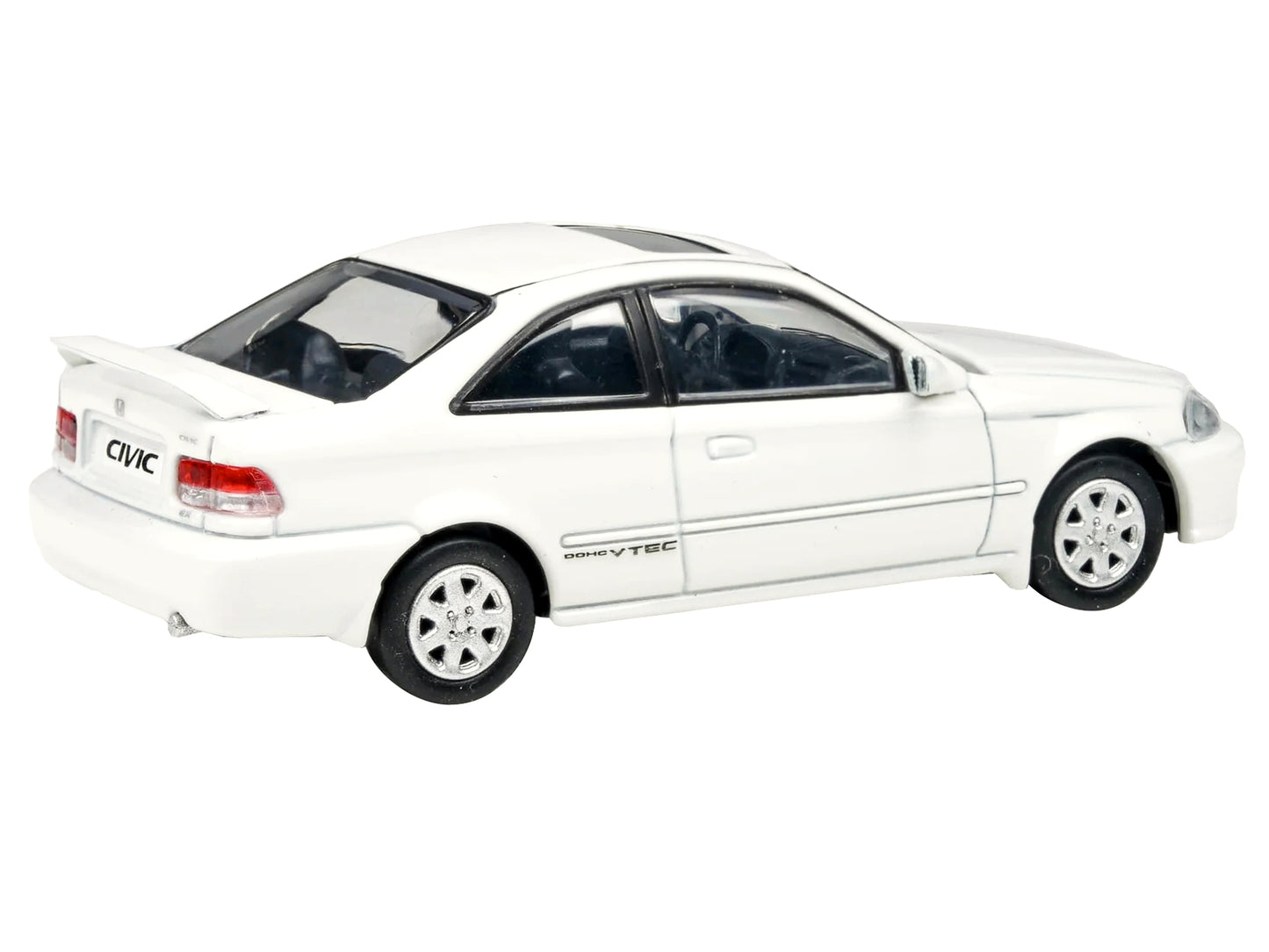 Brand new 1/64 scale diecast car model of 1999 Honda Civic Si EM1 Taffeta White with Sunroof die cast model car by Parag