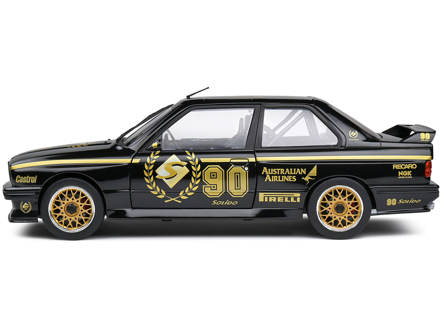 1990 BMW E30 M3 Black Diecast Model Car
