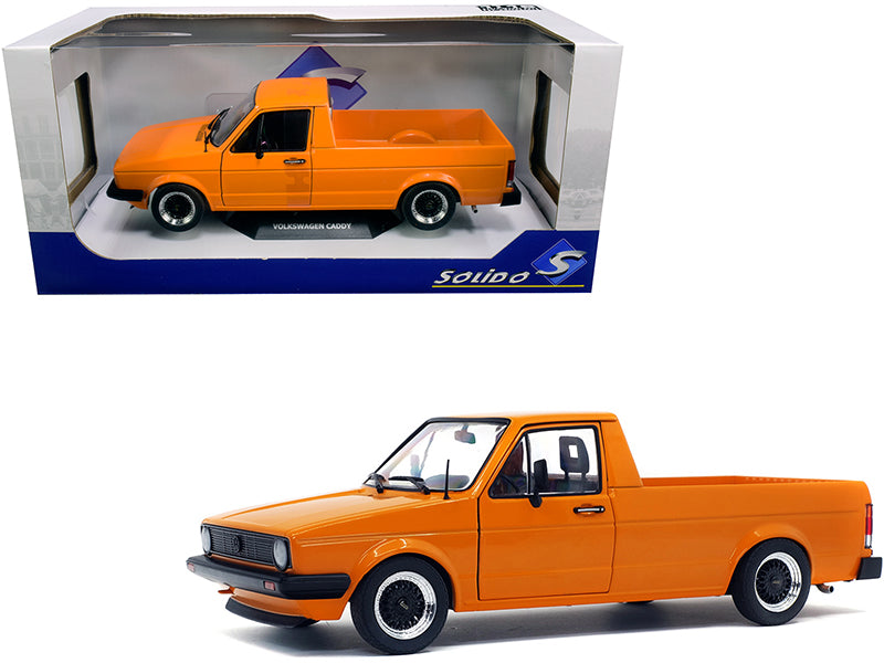 1982 Volkswagen Caddy MKI Orange Diecast Model Pickup Truck