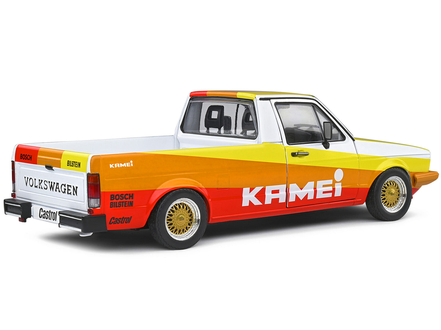 1982 Volkswagen Caddy MK Multi-Color Diecast Model Pickup Truck