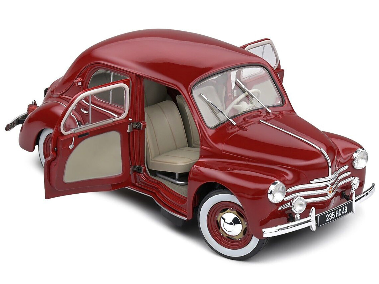 1956 Renault 4CV Red Diecast Model Car