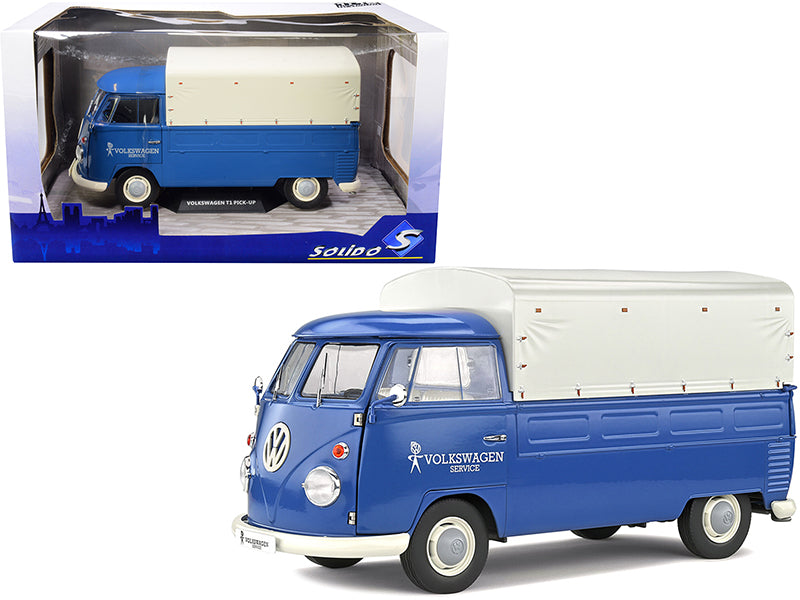 Volkswagen T1 Blue Diecast Model Pickup Truck