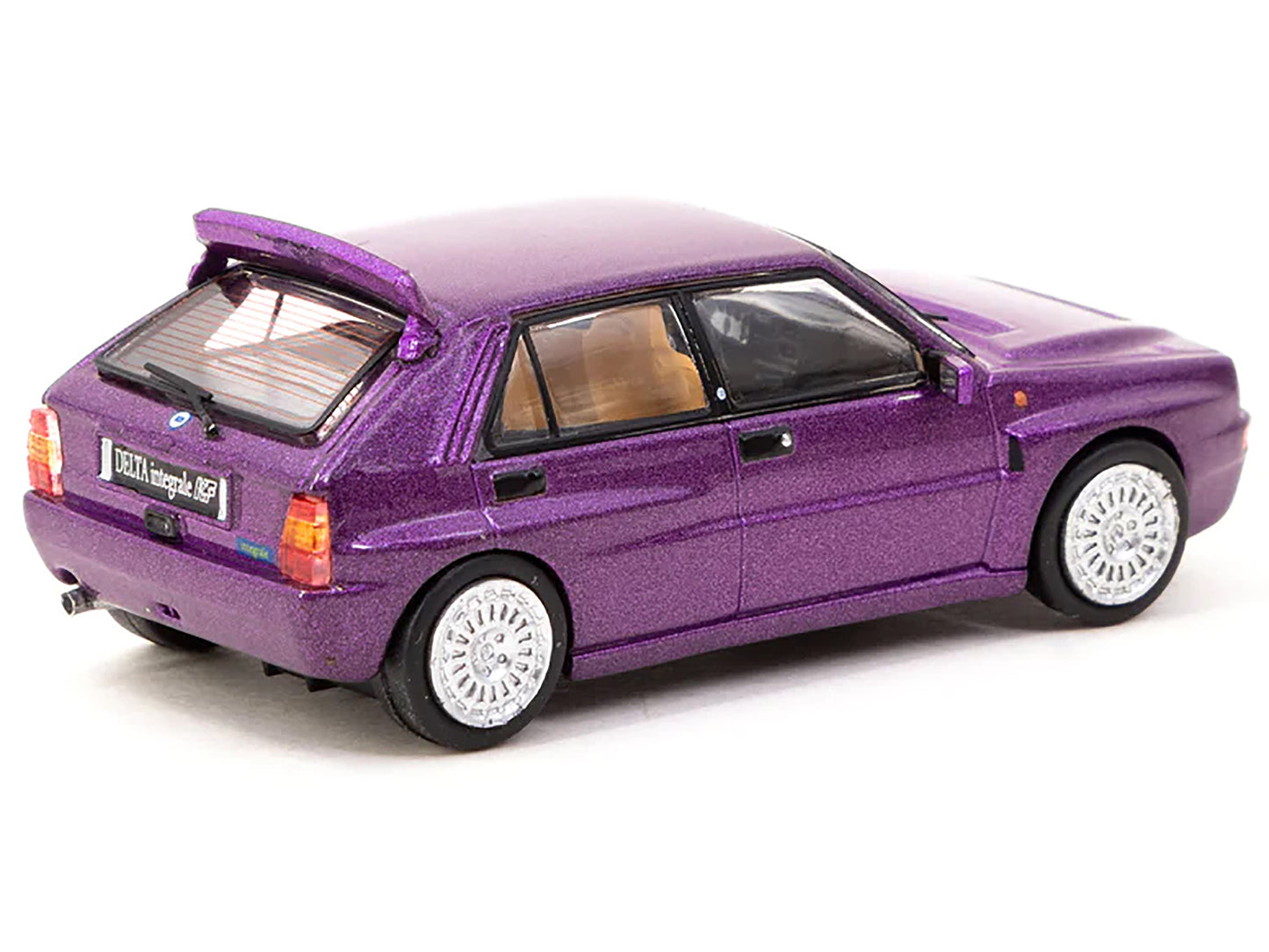 Lancia Delta HF Integrale Purple Diecast Model Car