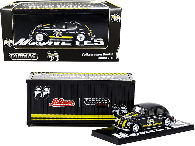 Volkswagen Beetle Mooneyes Black Diecast Model Car