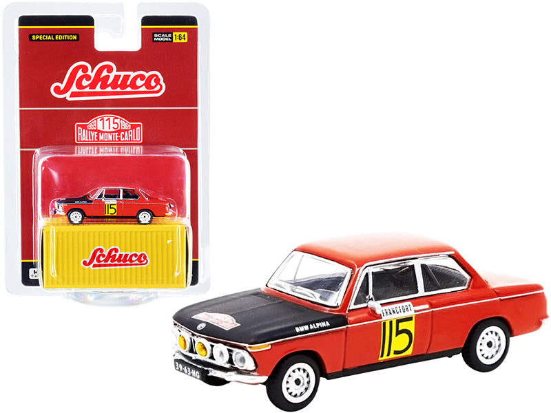 Brand new 1/64 scale diecast car model of BMW 2002 #115 Rally Monte Carlo (1969) die cast model car by Schuco & Tarm