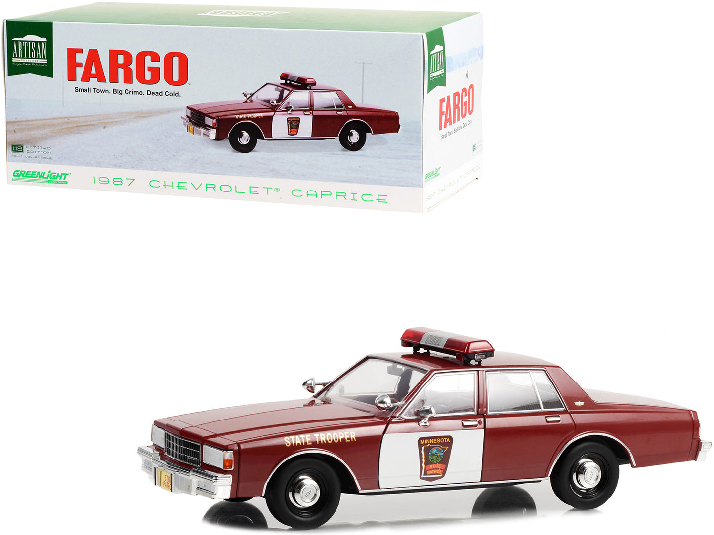1987 Chevrolet Caprice Red Diecast Model Car Fargo (1996)