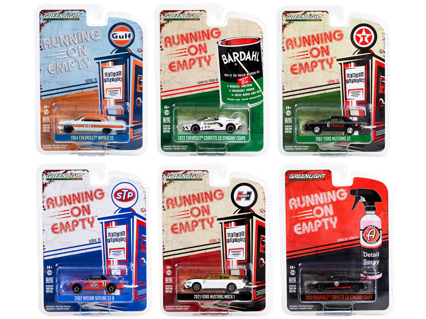 Running on Green Diecast Model Car/Truck Set
