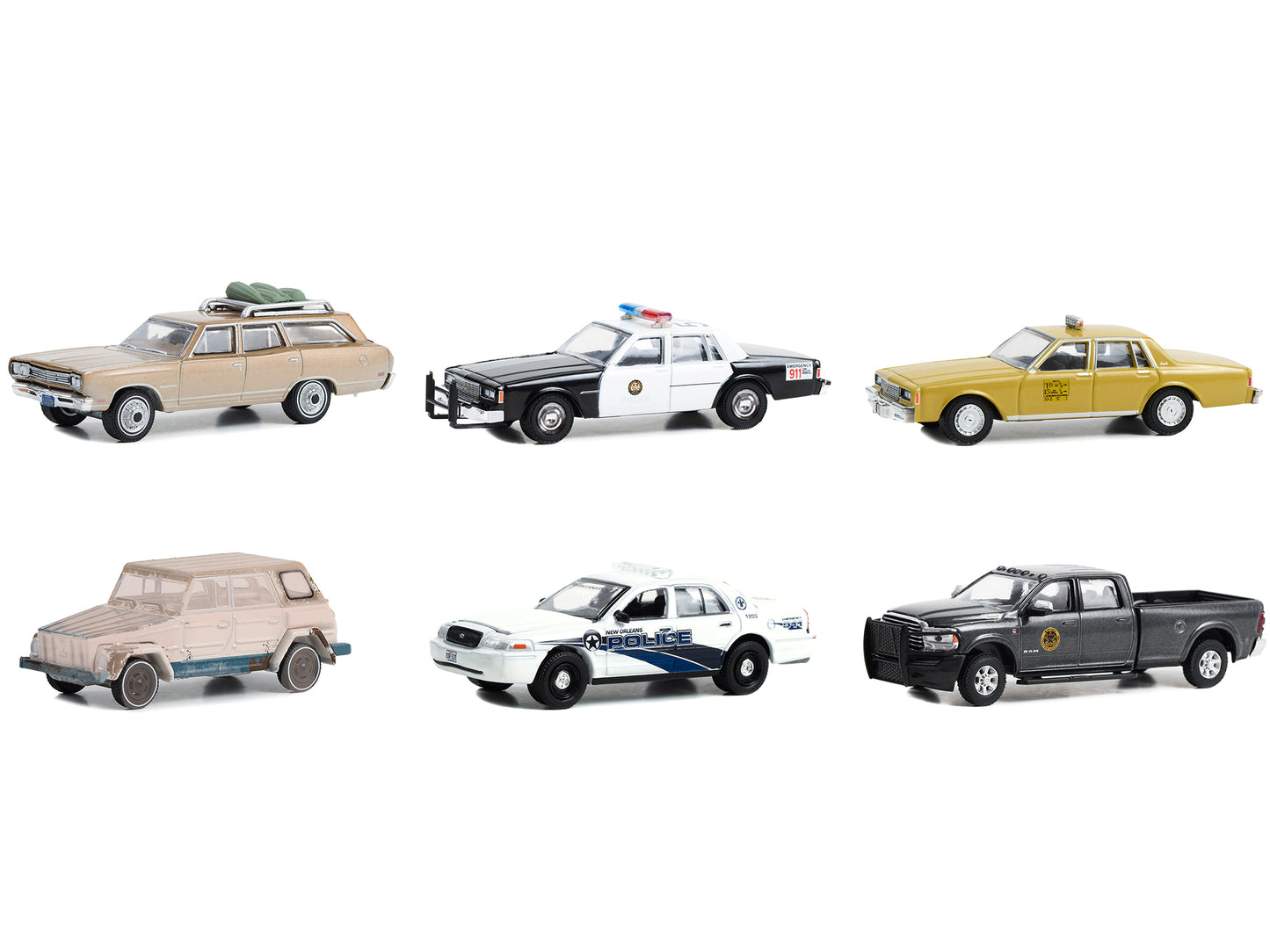 Hollywood Series Set of Diecast Model Car/Truck Set