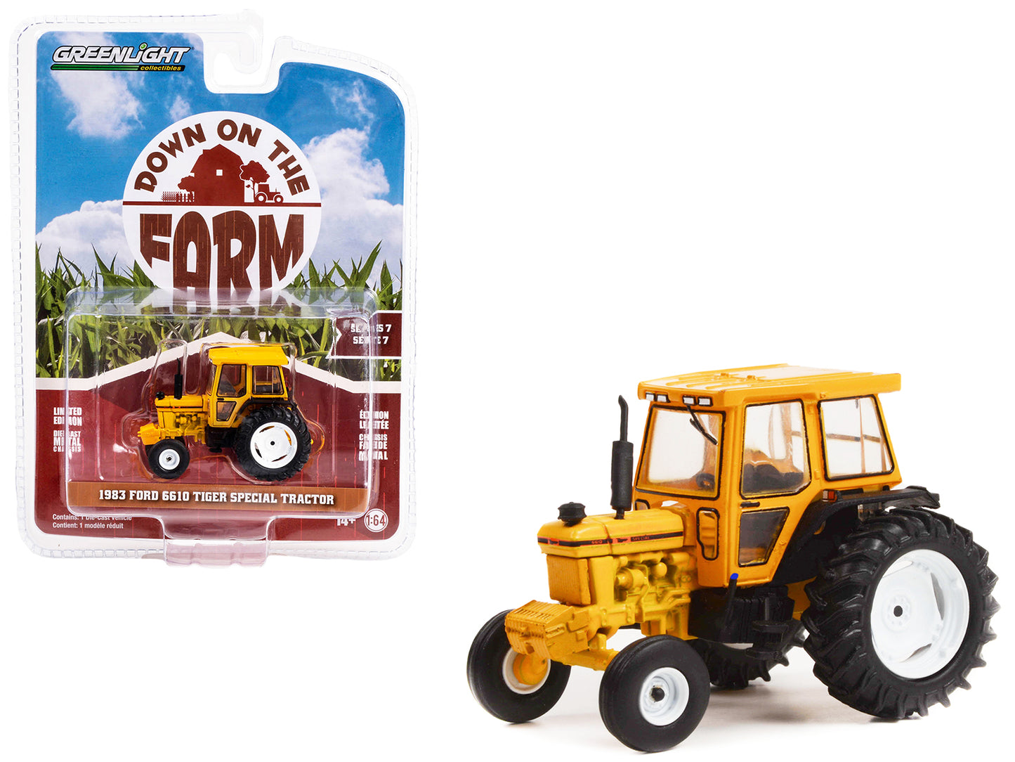 1983 Ford 6610 Tiger Yellow Diecast Model Tractor