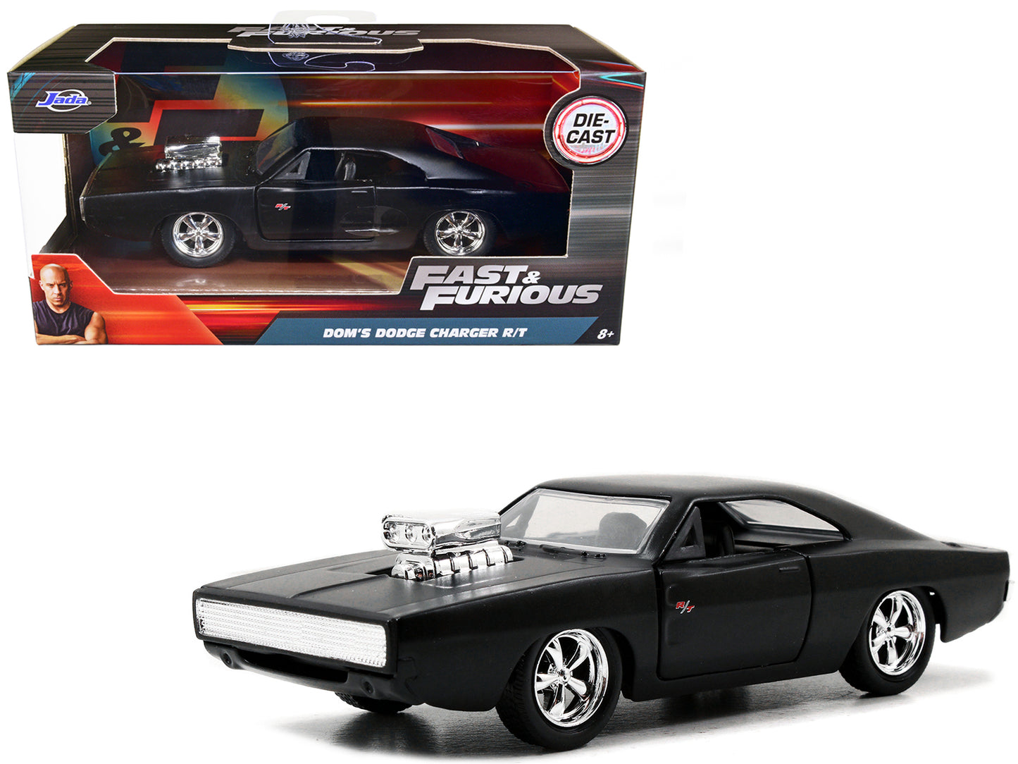 Dom's Dodge Charger Black Diecast Model Car