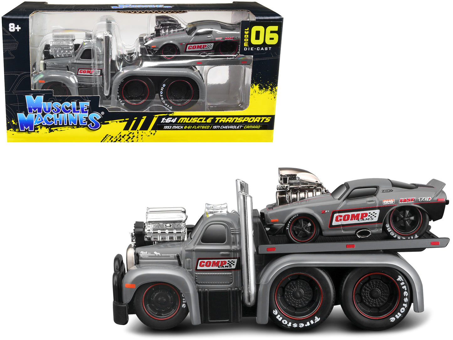 1953 Mack B-61 Gray Diecast Model Flatbed Truck 