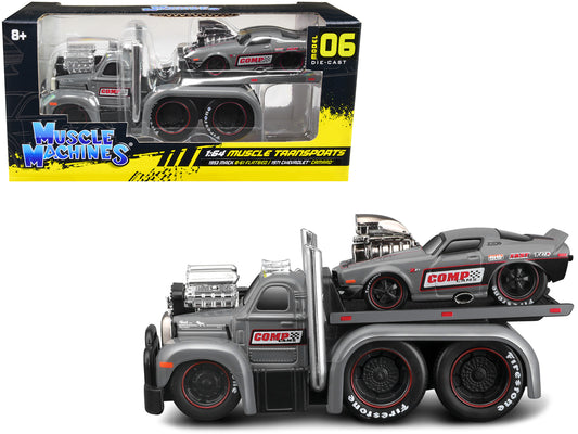 1953 Mack B-61 Gray Diecast Model Flatbed Truck 