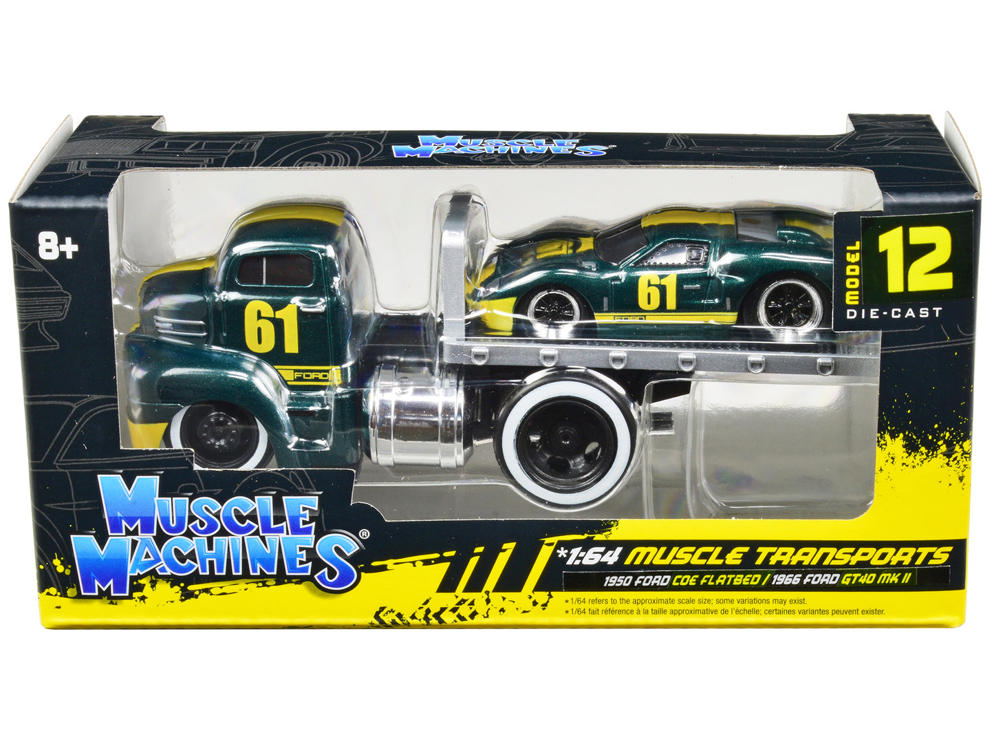 1950 Ford COE Flatbed Green Diecast Model Flatbed Truck 