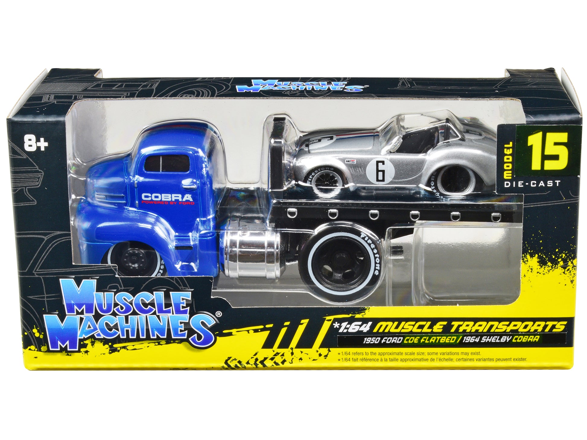 1950 Ford COE Flatbed Blue Diecast Model Flatbed Truck 