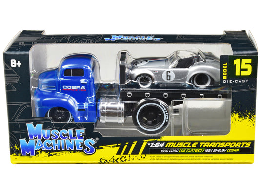 1950 Ford COE Flatbed Blue Diecast Model Flatbed Truck 