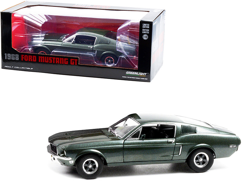 1968 Ford Mustang GT Green Diecast Model Car 