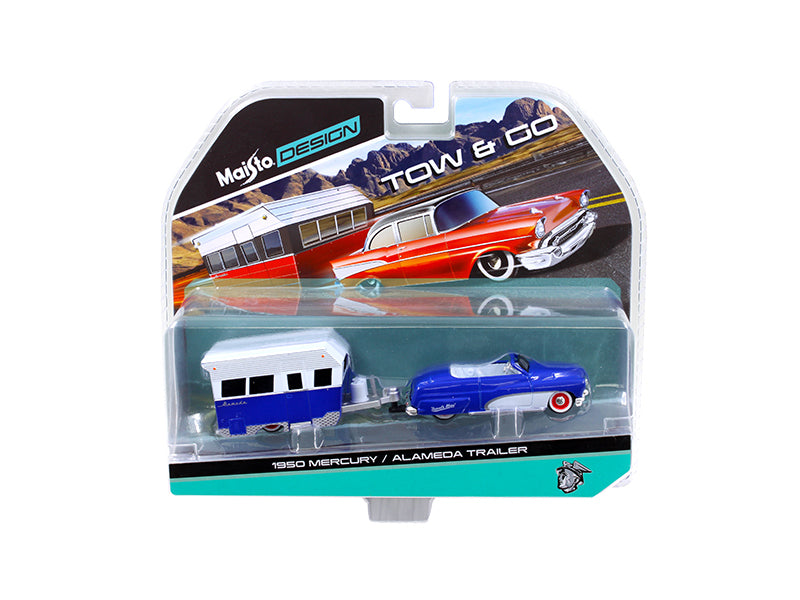 1950 Mercury w Alameda Blue Diecast Model Car 