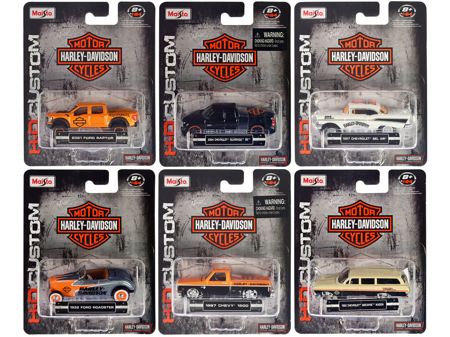 Brand new 1/64 scale diecast car models of Harley Davidson Assortment 2023 Set of 6 pieces die cast model cars by Maisto.
Brand new boxes.