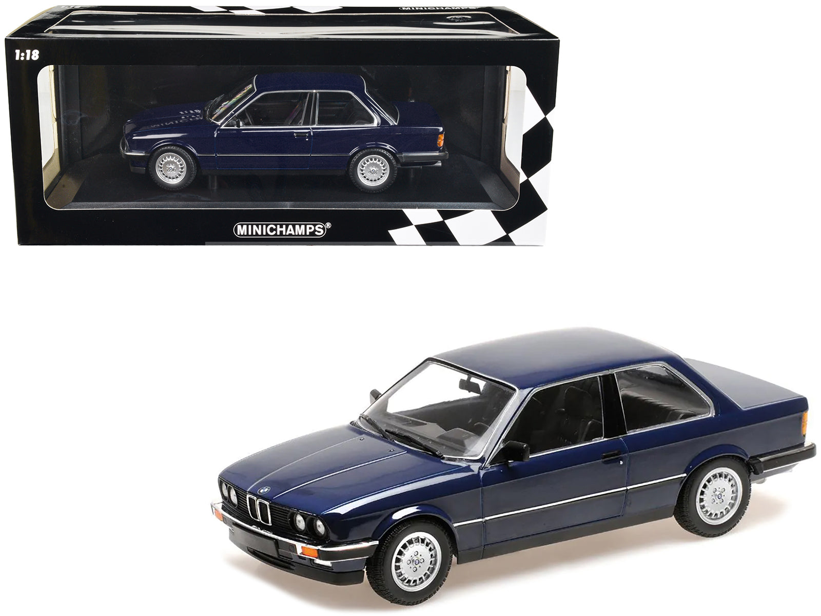 1982 BMW 323i Saturn Blue Diecast Model Car 