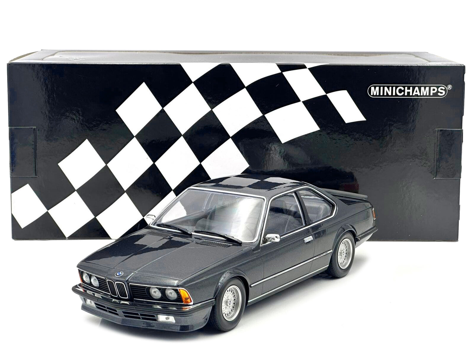 1982 BMW 635 CSi Gray Diecast Model Car 