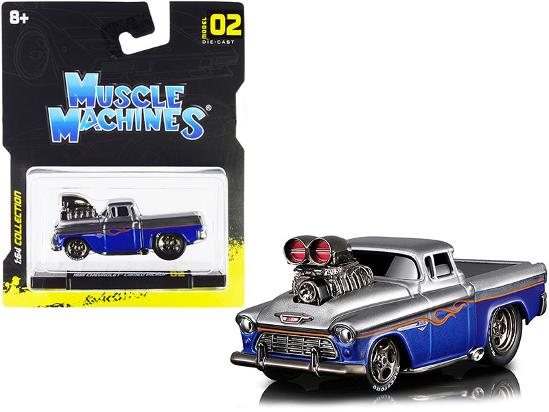 1955 Chevrolet Cameo  Gray Diecast Model Pickup Truck 