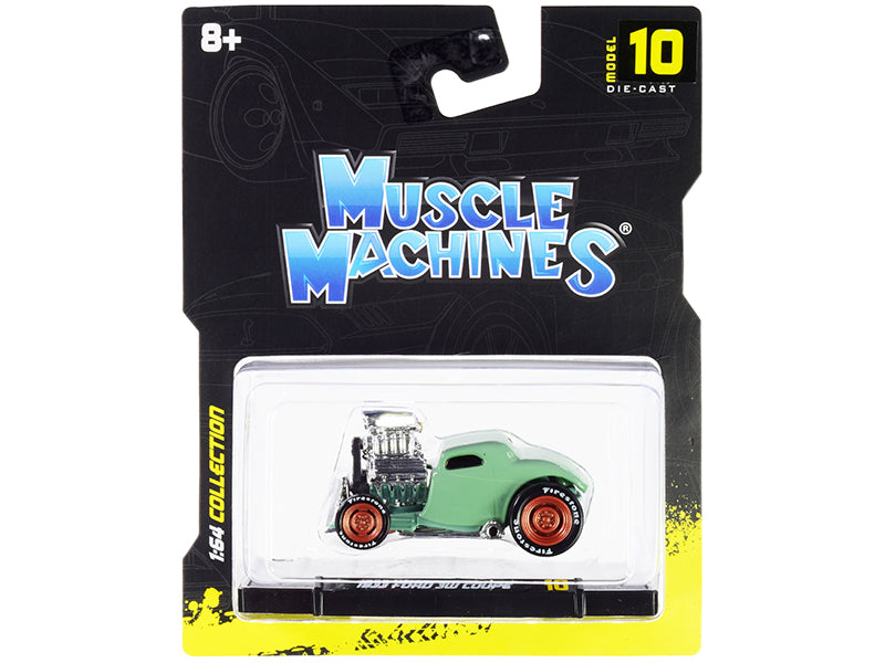 1933 Ford 3W Coupe Green Diecast Model Car 