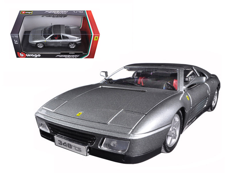 
Brand new 1:18 scale diecast model of Ferrari 348 TS Grey die cast model car by Bburago.</div>


Has steerable whee