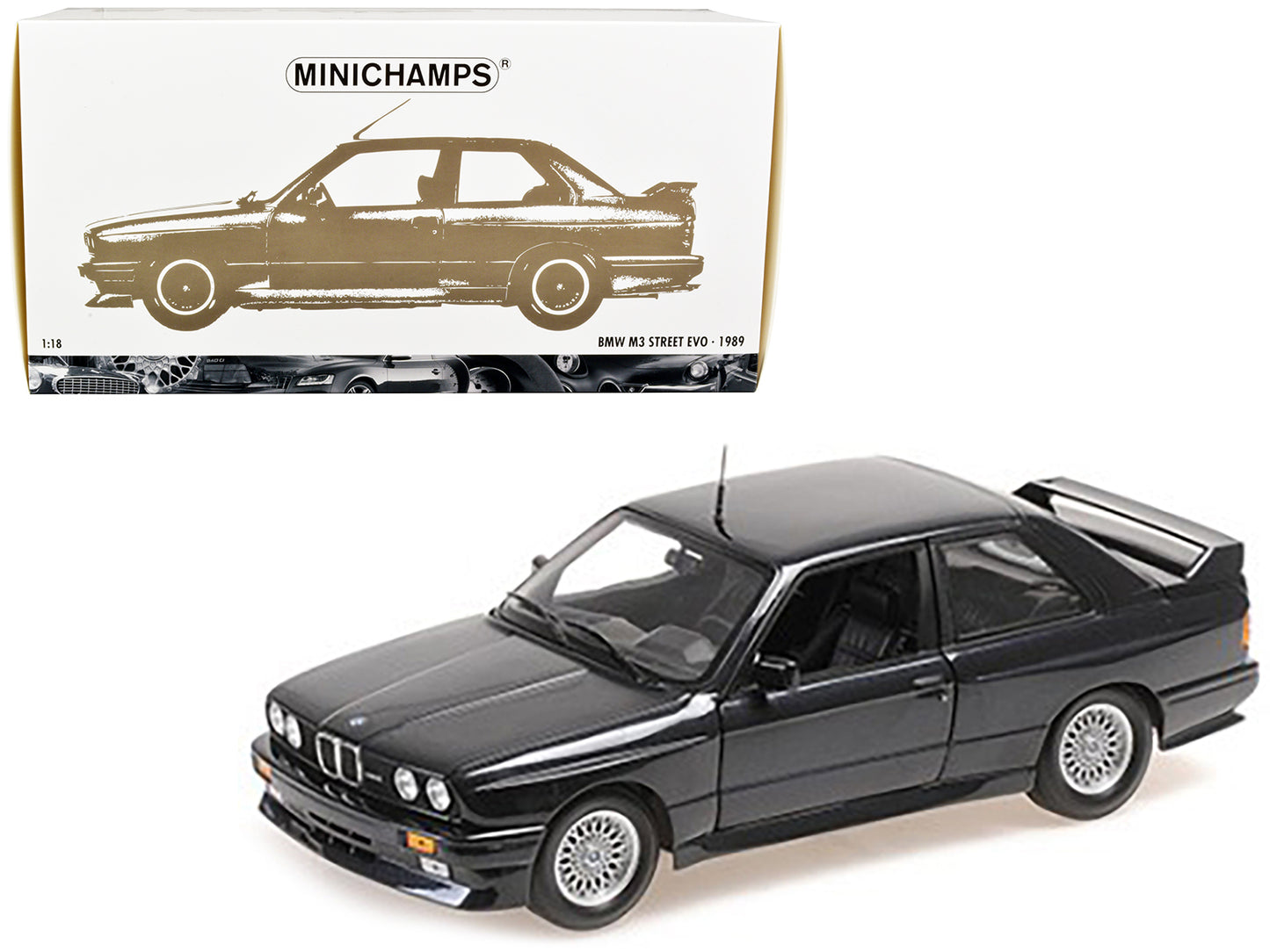 1989 BMW M3 Street Blue Diecast Model Car 