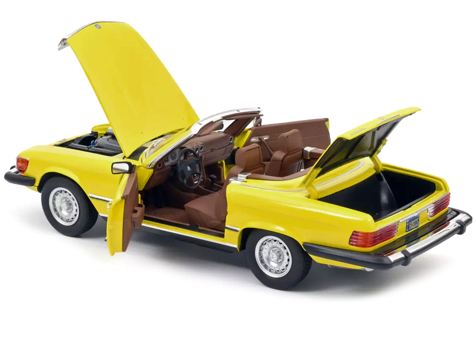 1979 Mercedes-Benz 450 Yellow Diecast Model Car 