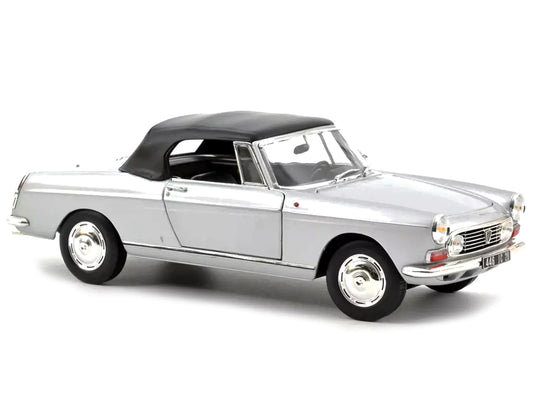 1967 Peugeot 404 Cabriolet Silver Diecast Model Car 
