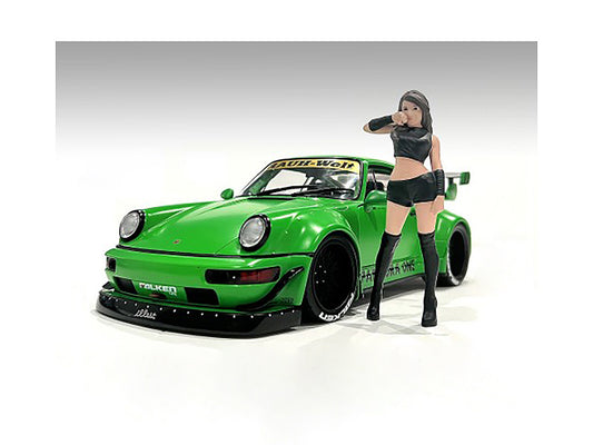 Brand new 1/18 scale of "Auto Salon Girls" Figure 1 for 1/18 scale models by American Diorama.
Brand new box.
Comes in
