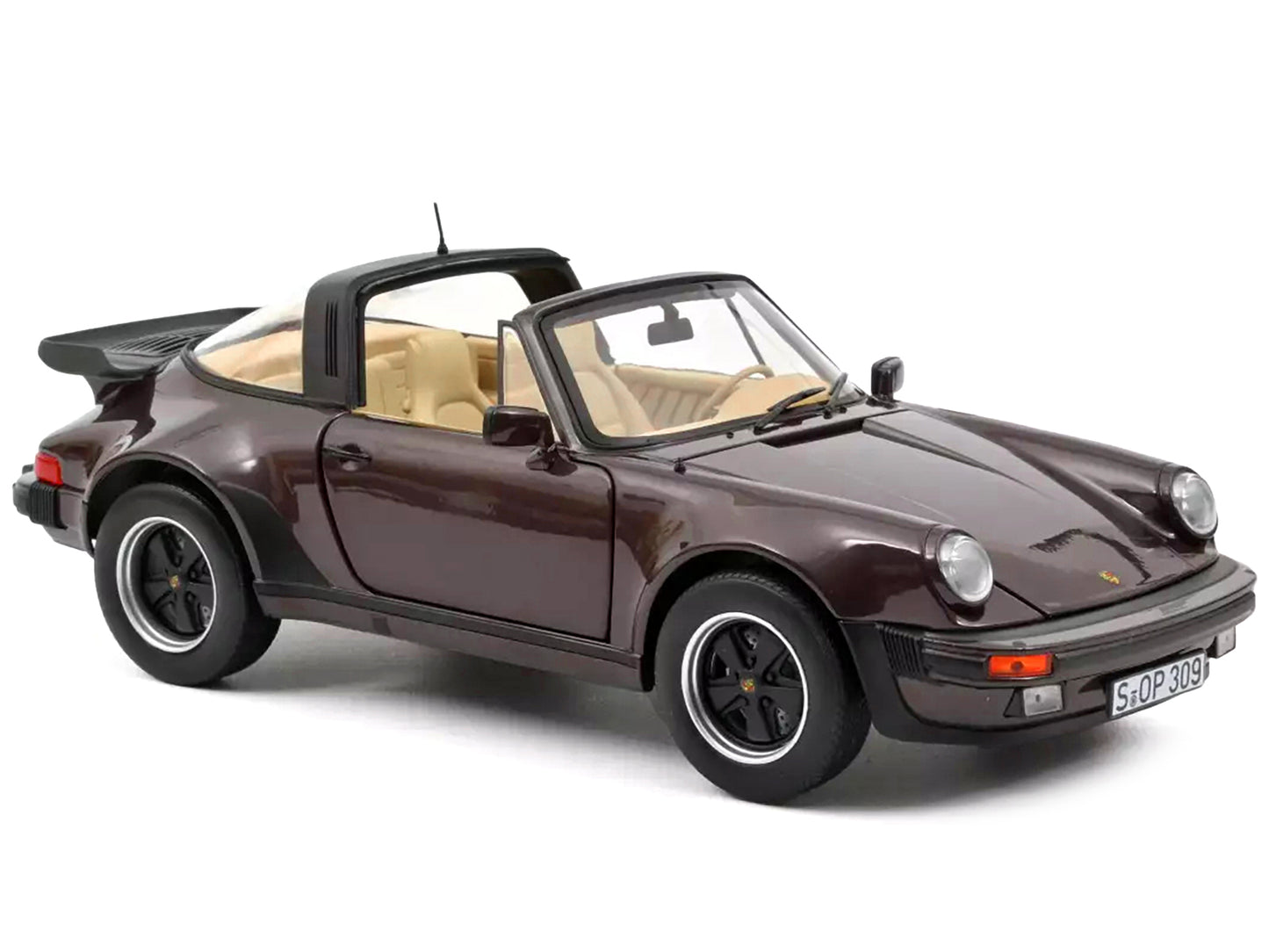 1987 Porsche 911 Turbo Brown Diecast Model Car 